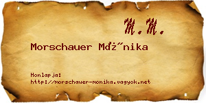 Morschauer Mónika névjegykártya